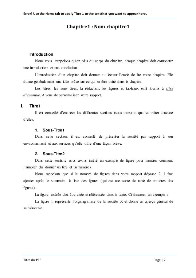 Modele rapport de pfe