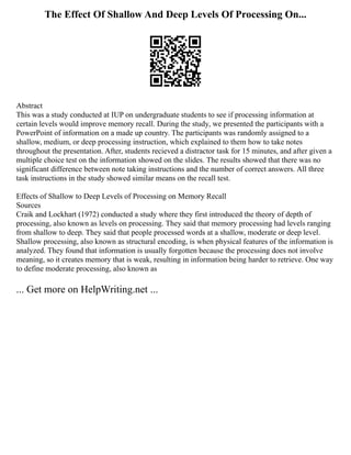 Model Essay English O Level | PDF