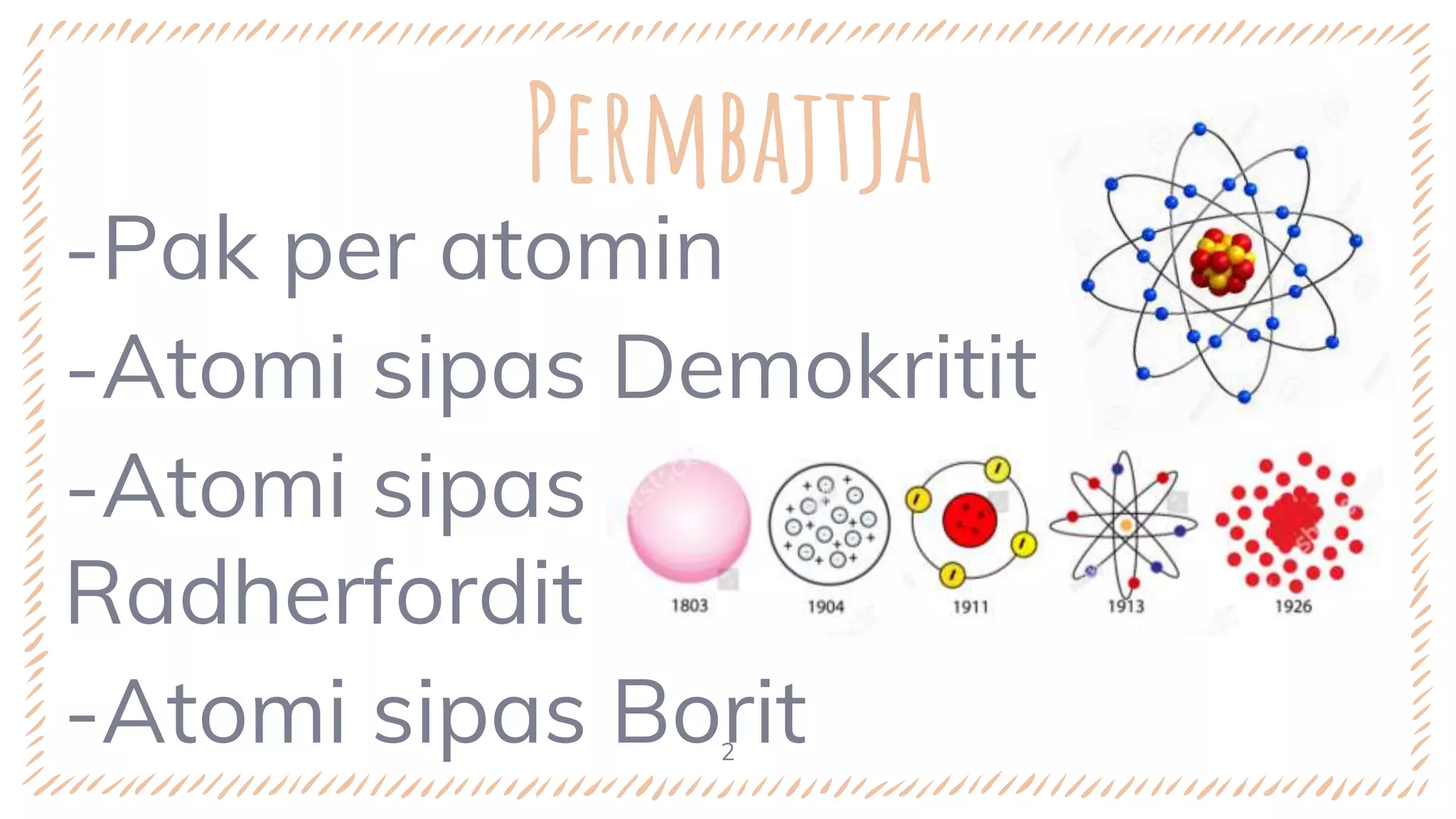 Modelet E Atomit PPTX Modelet E Atomit PPTX
