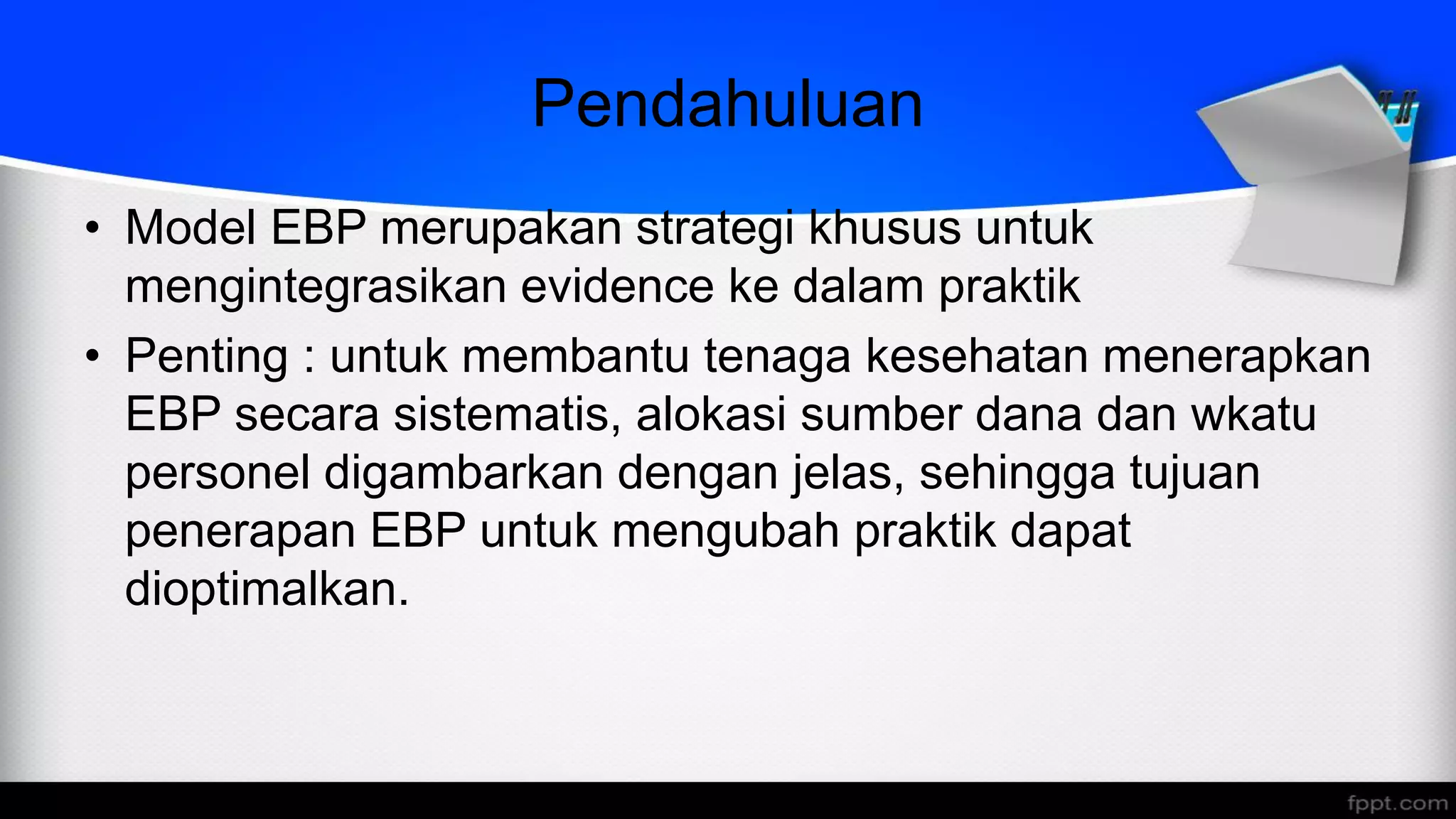 MODEL EVIDENCE BASED PRACTICE (EBP).pdf