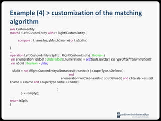 Example (4) > calculated differences with the generic matching algorithm