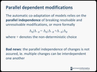 Sample Petri Net metamodel changesBreaking and unresolvablechange(Addobligatorymetaproperty)
