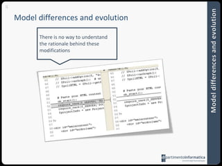 4Modeldifferences and evolutionModeldifferences and evolutionThere is no way to understand the rationale behind these modifications