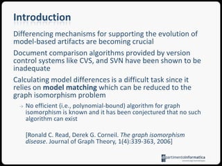 SummaryModel differencesMatching AlgorithmConflict ManagementEvolution in the large (model evolution)in the small (metamodel evolution)Conclusions60