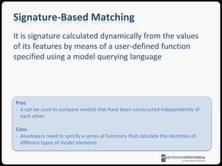 M1IntroductionM2Before calculating the differences a matching phase has to be performed to identify the elements which have to be compared