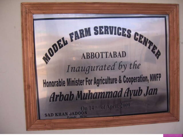 Model Farm Services Centers Concept Objectives Activities And 