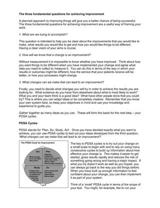 Modelfor Improvement | PDF