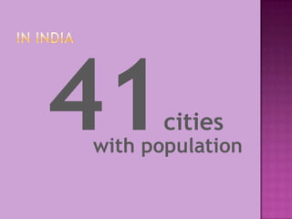 cities
with population
 