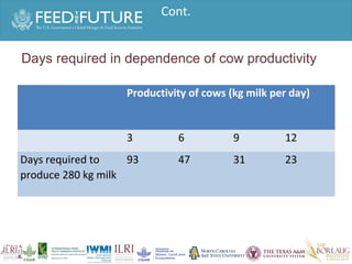 Experiences irrigated forages 