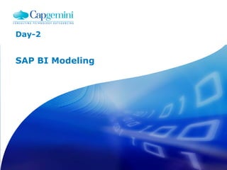 Day-2
SAP BI Modeling
 
