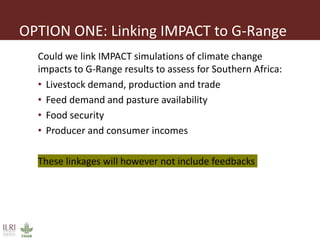 Regional livestock modeling for climate change adaptation and mitigation in Southern Africa