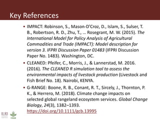 Regional livestock modeling for climate change adaptation and mitigation in Southern Africa