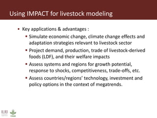 Regional livestock modeling for climate change adaptation and mitigation in Southern Africa