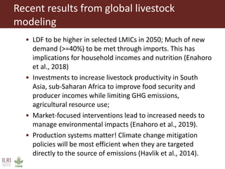 Regional livestock modeling for climate change adaptation and mitigation in Southern Africa