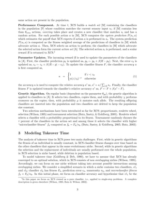 Modeling selection pressure in XCS for proportionate and tournament selection