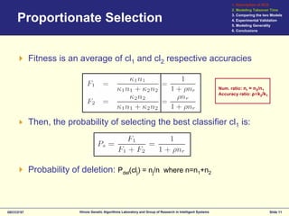 Modeling selection pressure in XCS for proportionate and tournament selection