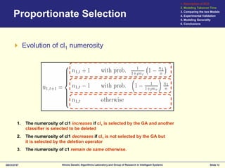 Modeling selection pressure in XCS for proportionate and tournament selection