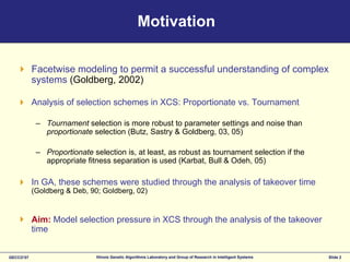 Modeling selection pressure in XCS for proportionate and tournament selection
