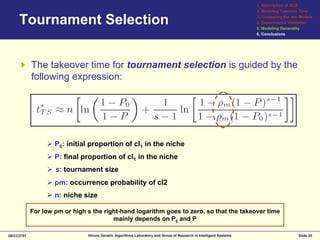 Modeling selection pressure in XCS for proportionate and tournament selection
