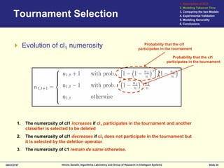 Modeling selection pressure in XCS for proportionate and tournament selection