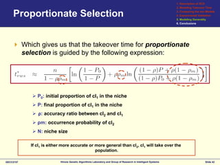 Modeling selection pressure in XCS for proportionate and tournament selection
