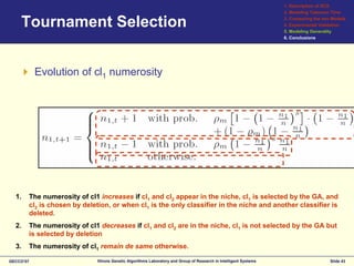 Modeling selection pressure in XCS for proportionate and tournament selection