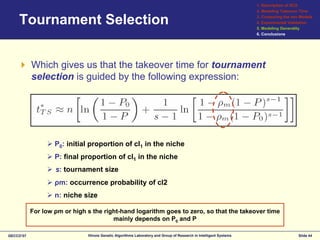 Modeling selection pressure in XCS for proportionate and tournament selection
