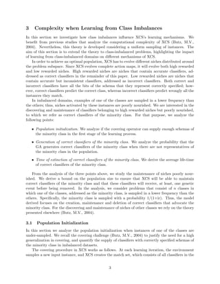 Modeling XCS in class imbalances: Population size and parameter settings