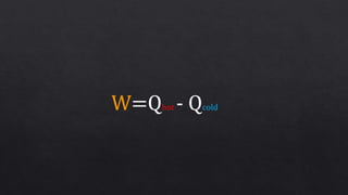 W=Qhot - Qcold
 