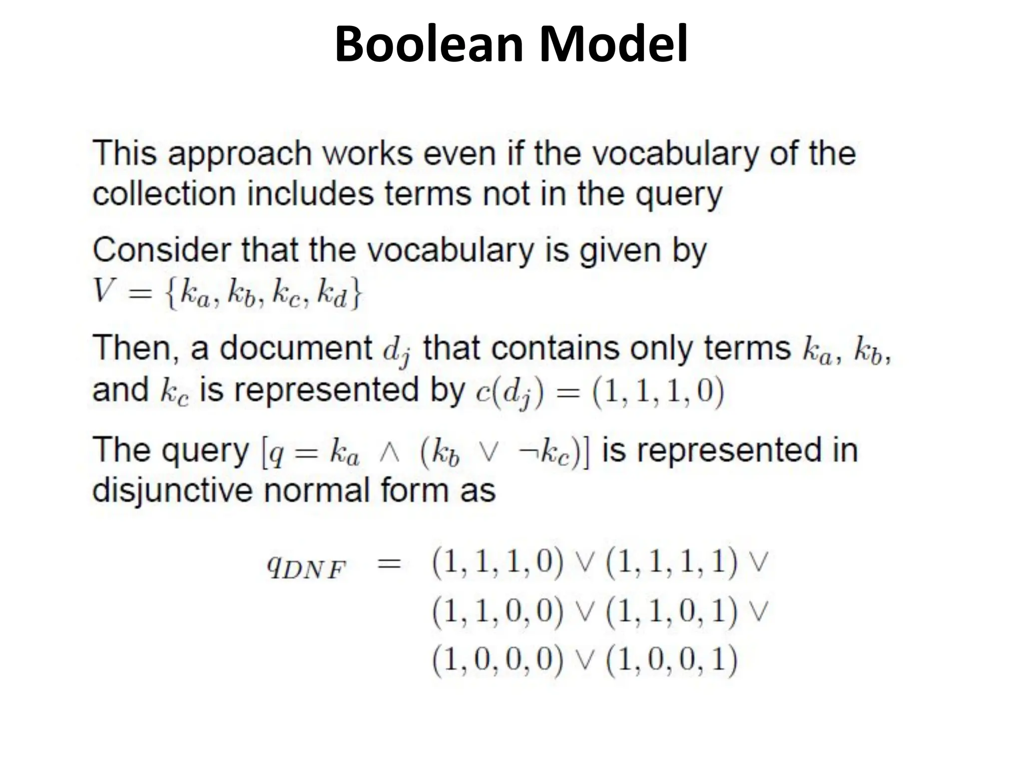 Boolean Model
 