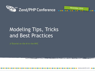 Modeling best practices