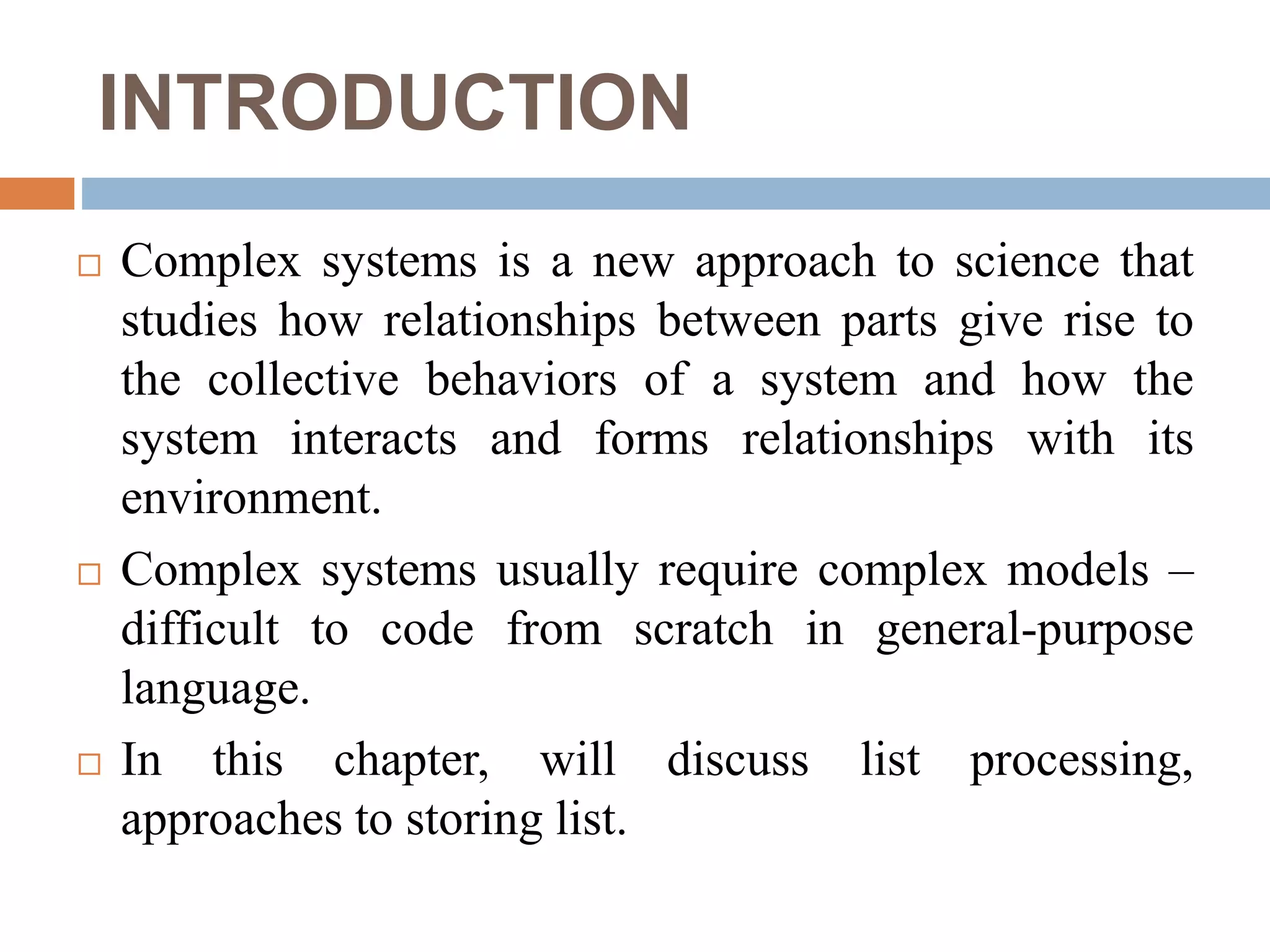 Modeling complex system | PPT