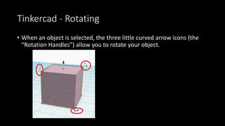 Moving Things – Up and Down
• The practical application is to put objects on top of each other.
 