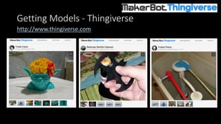 Design Considerations - Supports
• Overhangs too flat, bridges too far, object starts in mid-air?
• Supports are temporary structures that help the print
 