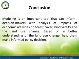 Modeling future deforestation and the impact on biodiversity in the congo basin