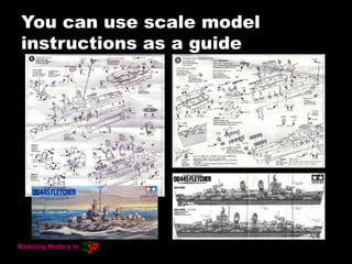 You can use scale model
instructions as a guide
 