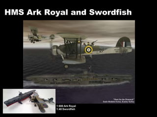 HMS Ark Royal and Swordfish
1:600 Ark Royal
1:48 Swordfish
 