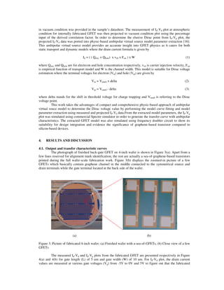 Modeling of dirac voltage for highly p doped graphene field effect ...
