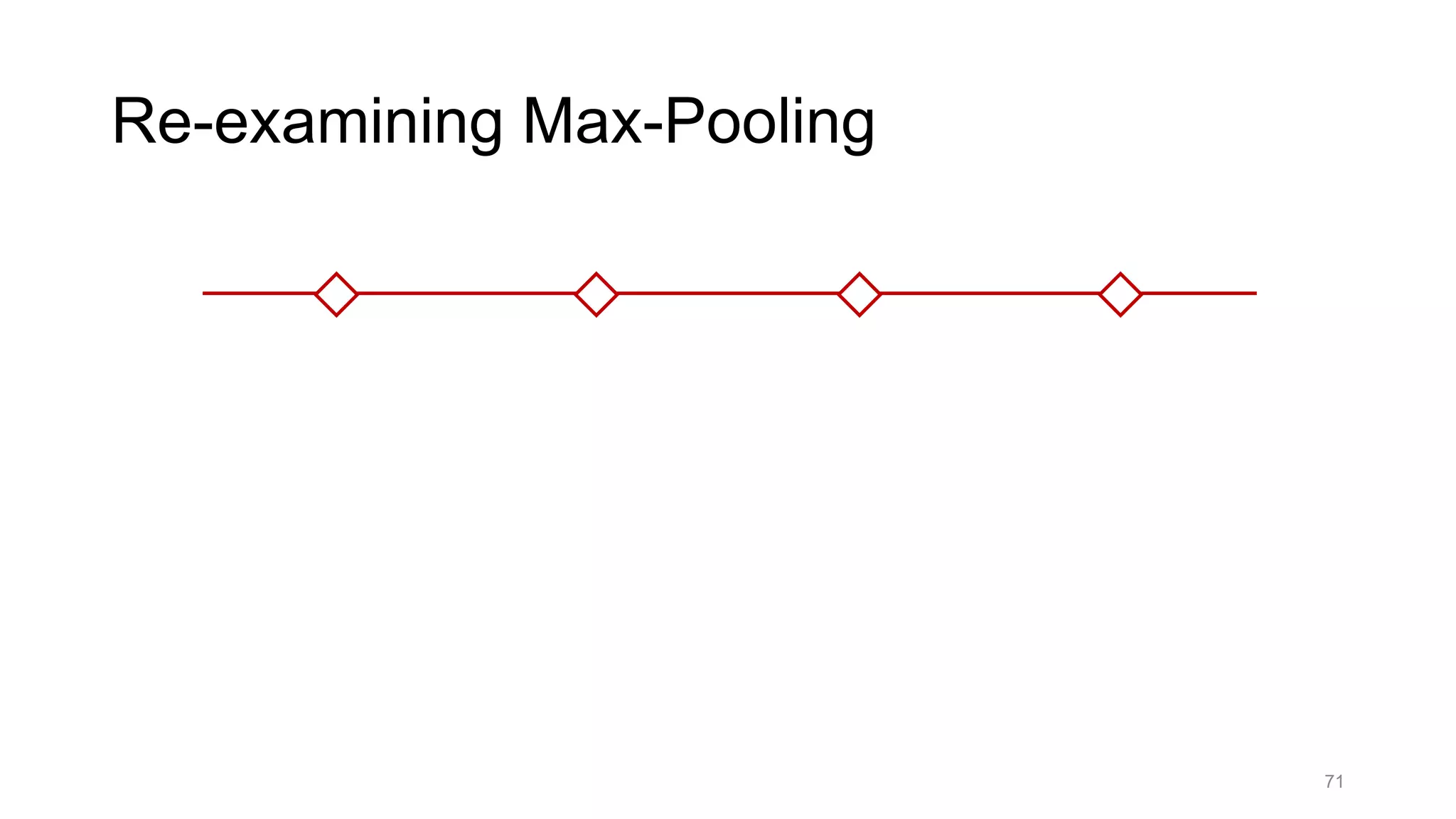 71
Re-examining Max-Pooling
 