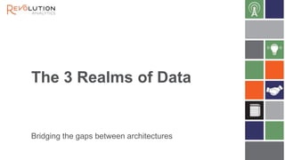 The 3 Realms of Data

Bridging the gaps between architectures

 