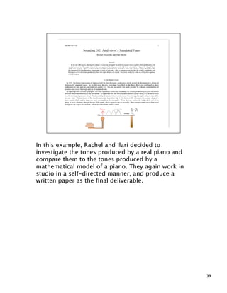 Modeling and Simulation - An Interdisciplinary, Project-Based First Year Course
