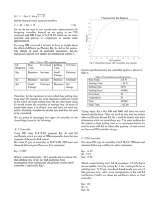 Modeling, simulation and control of a robotic arm | PDF