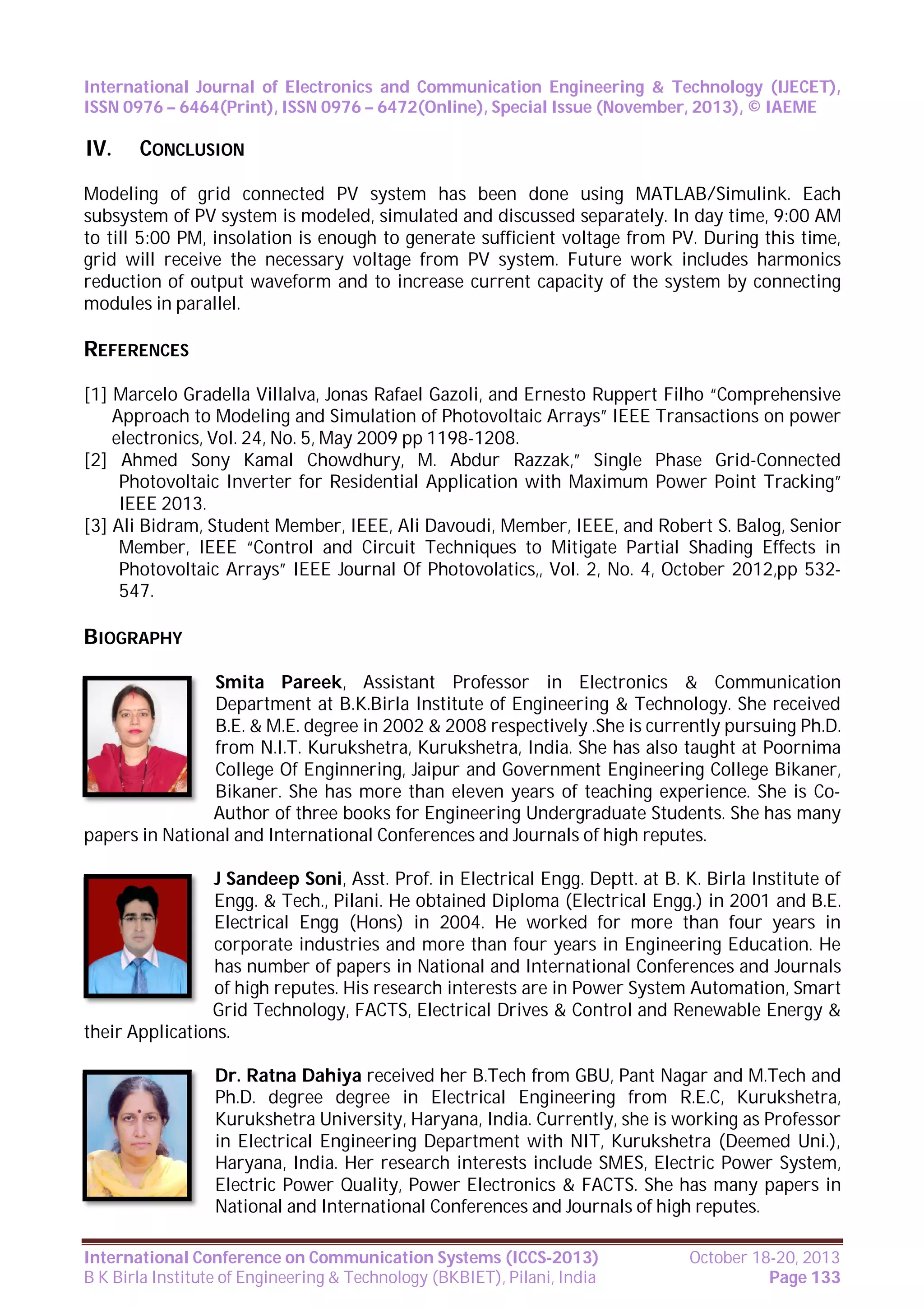 Modeling & simulation of grid connected photovoltaic system | PDF