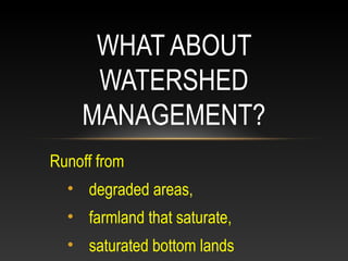 Distributed modelling simplified hydrological process models for humid areas 