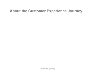 About the Customer Experience Journey




                FatDUX CXjourney
 