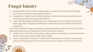 Inkuiri Learning Model Inkuiri dalam pembelajaran dan sekolah | PPTX