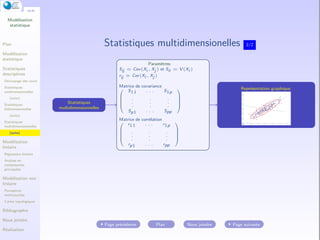 Modelisation Statistique Modelisation statistique bidimensionnelle | PDF