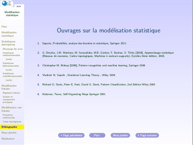 Modelisation Statistique Bidimensionnelle