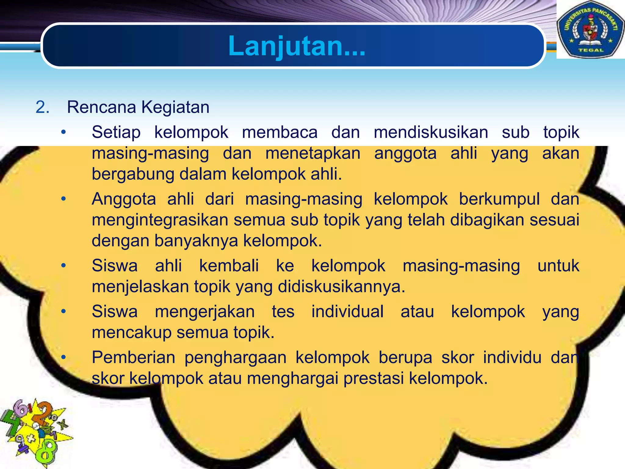 Ppt model pembelajaran jigsaw pptx