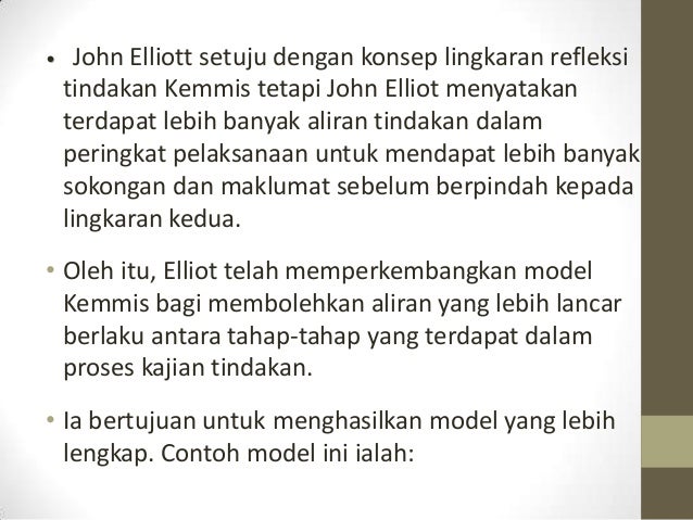 Model kajian tindakan john elliott